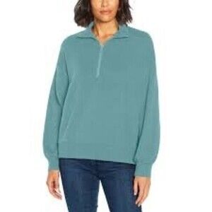 Three Dots Womens Quarter Zip Pullover X-Large